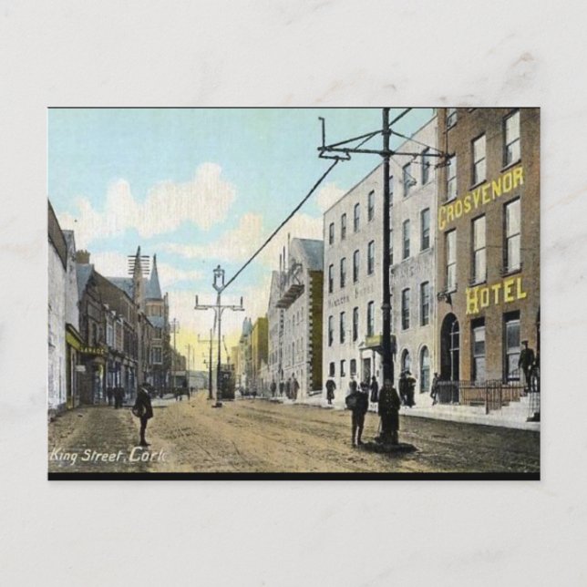 Cartão postal antigo - Cork, Irlanda (Frente)