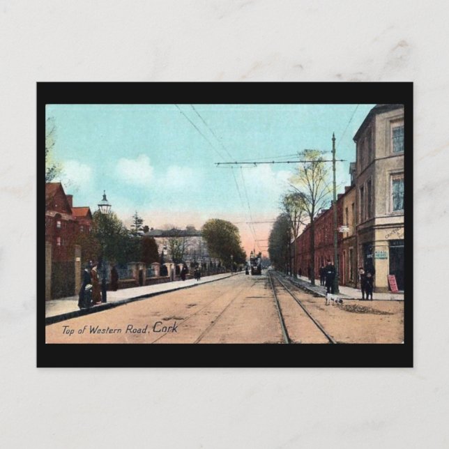 Cartão postal antigo - Cork, Irlanda (Frente)