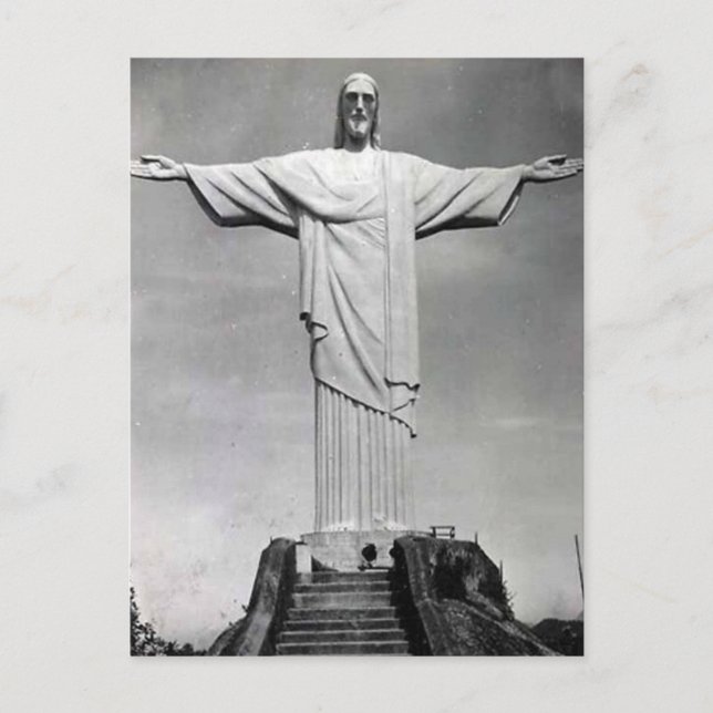 Cartão Postal Antigo - Cristo Redentor, Rio de Jan (Frente)