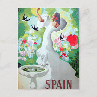 Cartão postal antigo da Espanha