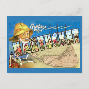 Cartão Postal Antigo da Ilha Nantucket