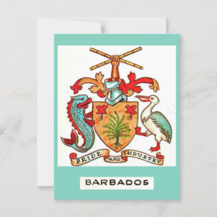 Cartão postal antigo de Barbados