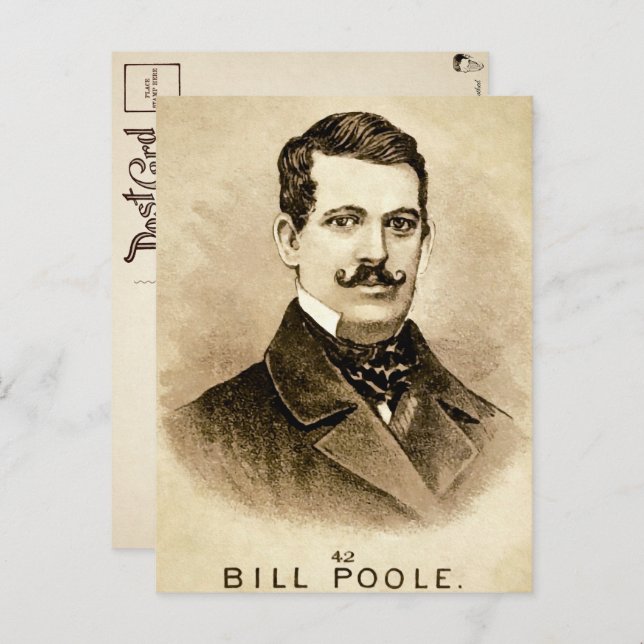 Cartão postal antigo de Bill the Butcher (Frente/Verso)