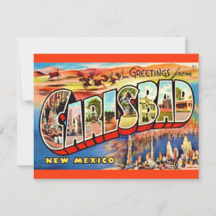 Cartão postal antigo de Carlsbad NM