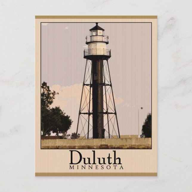 Cartão Postal Antigo de Duluth Minnesota (Frente)