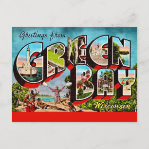 Cartão postal antigo de Green Bay WI
