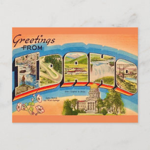 Cartão Postal Antigo de Idaho