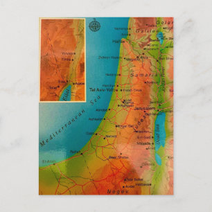 Cartão Postal Antigo de Israel