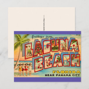 Cartão postal antigo de Laguna Beach FL
