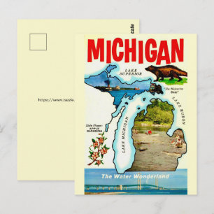Cartão Postal Antigo de Michigan State