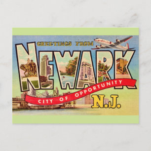 Cartão postal antigo de Newark NJ