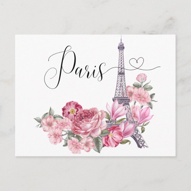 Cartão postal antigo de Paris (Frente)