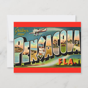 Cartão postal antigo de Pensacola Flórida