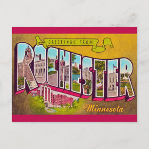 Cartão Postal Antigo de Rochester Minn