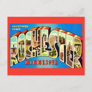 Cartão Postal Antigo de Rochester Minn