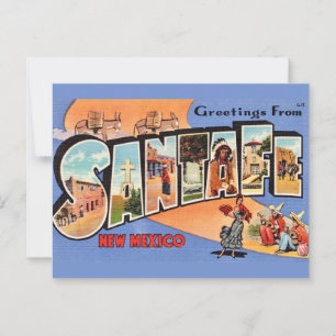 Cartão postal antigo de Santa Fe