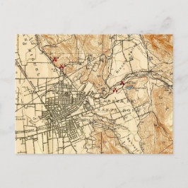 Cartão postal antigo de Santa Rosa, CA