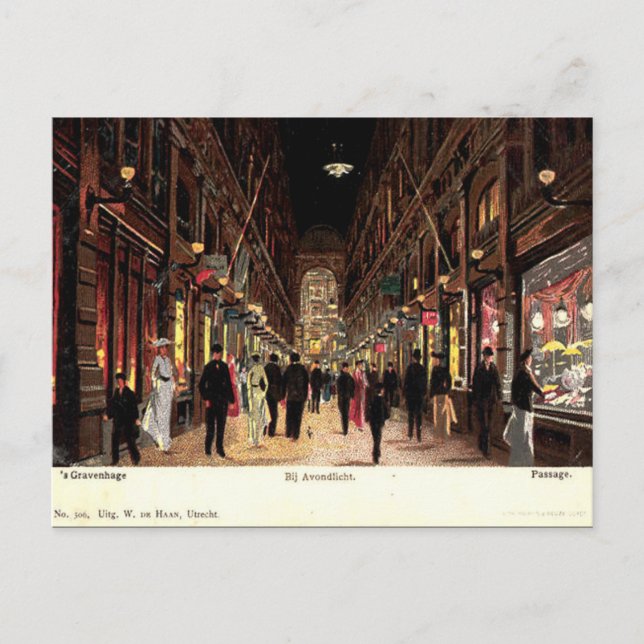 Cartão postal antigo - Den Haag, Nederland (Frente)