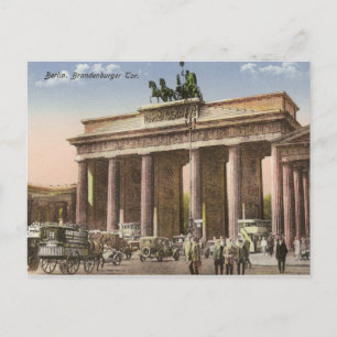 Cartão postal antigo do Brandenburger Tor Berlim