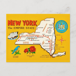 Cartão postal antigo do estado de Nova York