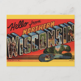 Cartão Postal Antigo do Norte de Wisconsin