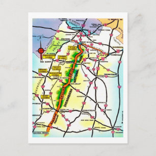 Cartão postal antigo do Shenandoah Park VA