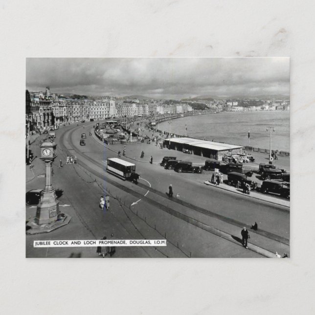 Cartão Postal Antigo - Douglas, Ilha de Man (Frente)