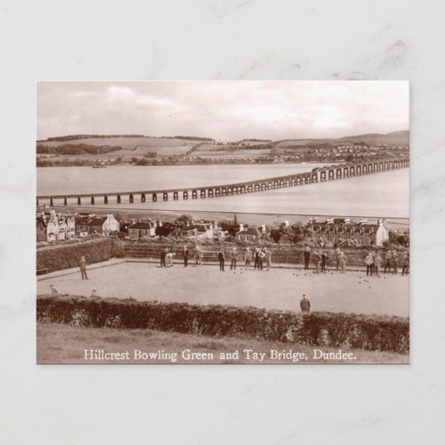 Cartão postal antigo - Dundee, Escócia (Frente)