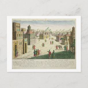 Cartão Postal Antigo e Nova Deli (aquatint)