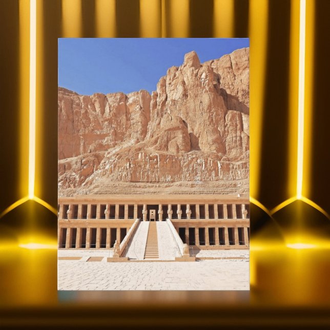 Cartão Postal Antigo Egito Hatshepsut Deir Bahri Temple Luxor (Criador carregado)