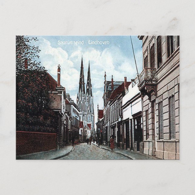 Cartão postal antigo - Eindhoven, Países Baixos (Frente)