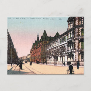 Cartão postal antigo - Estrasburgo, França
