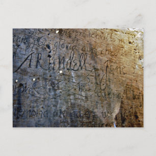 Cartão Postal Antigo Grafite na Torre de Londres