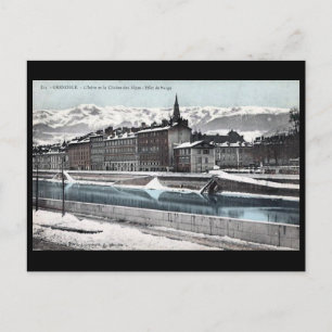 Cartão postal antigo - Grenoble, França