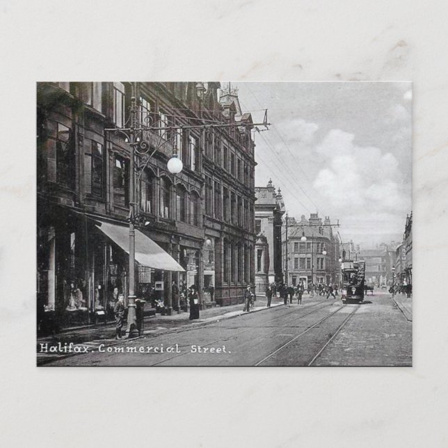 Cartão Postal Antigo - Halifax, Yorkshire (Frente)