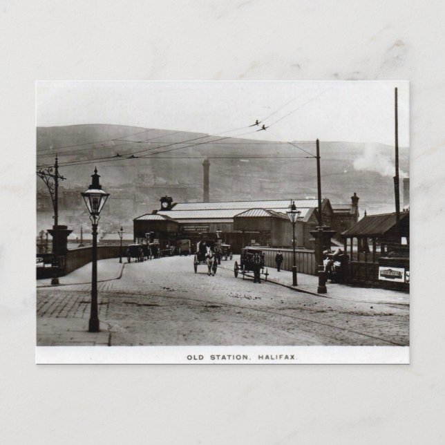 Cartão postal antigo - Halifax, Yorkshire (Frente)