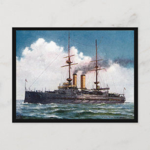 Cartão Postal Antigo - HMS Prince of Wales