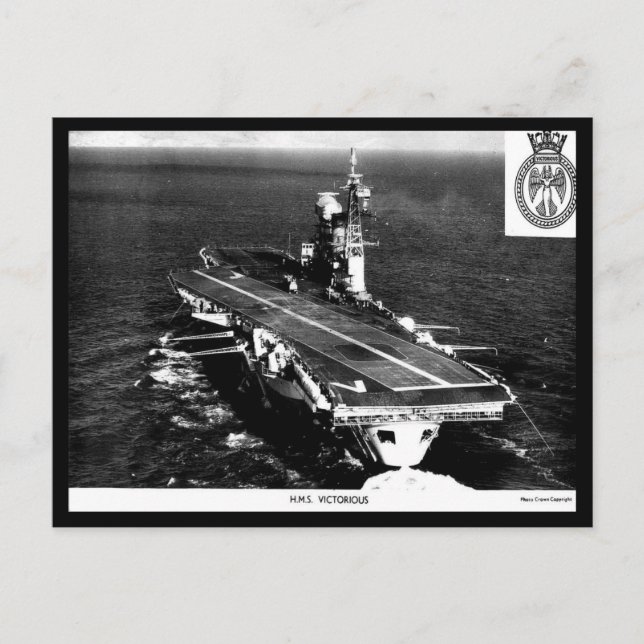 Cartão Postal Antigo - HMS Victorious (Frente)