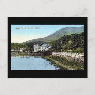 Cartão postal antigo - Hotel Leenane, Connemara,