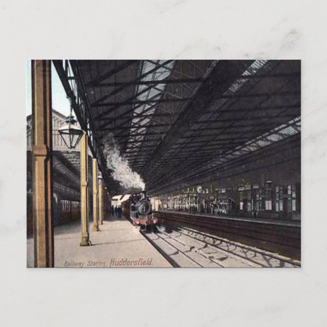 Cartão postal antigo - Huddersfield, Yorkshire (Frente)