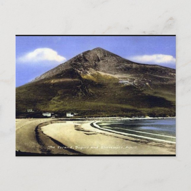 Cartão Postal Antigo - Ilha Achill, Co Mayo, Irlan (Frente)