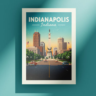 Cartão Postal Antigo Indianapolis Indiana