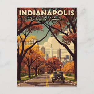 Cartão Postal Antigo Indianapolis Indiana