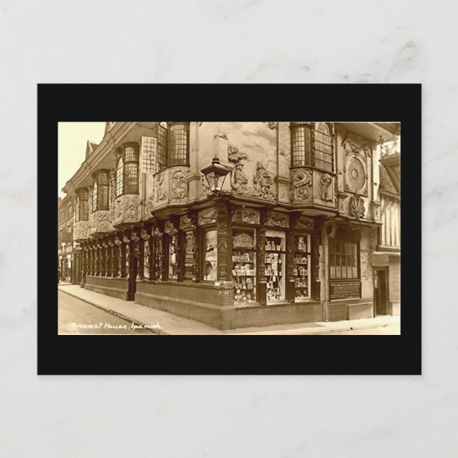 Cartão Postal Antigo, Ipswich (Frente)