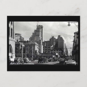 Cartão postal antigo - Joanesburgo, África do Su