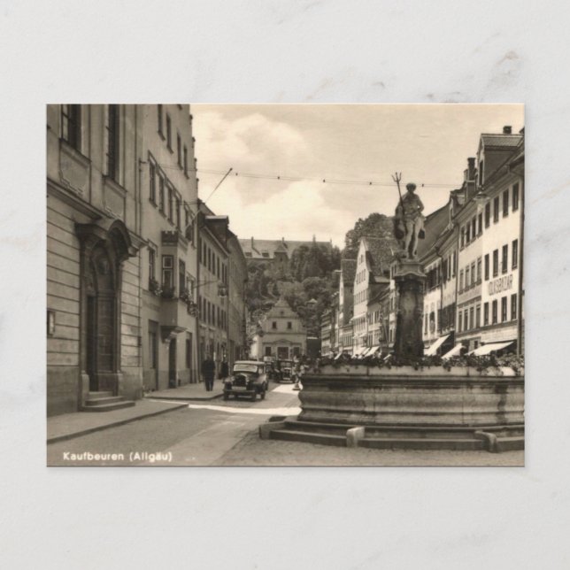 Cartão postal antigo - Kaufbeuren, Allgäu, Alemanh (Frente)