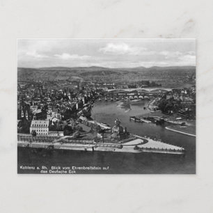 Cartão postal antigo - Koblenz, Alemanha
