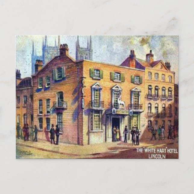 Cartão Postal Antigo - Lincoln, Inglaterra (Frente)