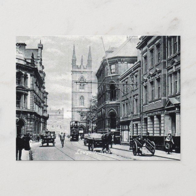 Cartão postal antigo - Lowgate, Hull, Yorkshire (Frente)