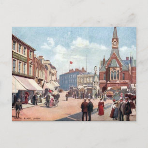 Cartão postal antigo - Luton, Bedfordshire